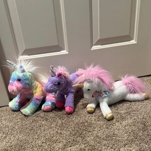 Colorful Unicorn Plush Toy Set